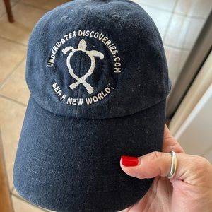 baseball cap underwater discoveries.com navy aloha custom